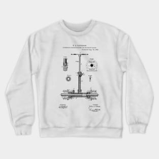 Machine for Telegraph Cables Vintage Patent Hand Drawing Crewneck Sweatshirt